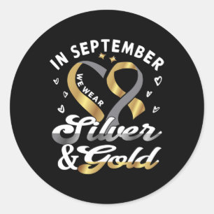 September Draag... ASL Deaf Pride Deaf Awareness Ronde Sticker