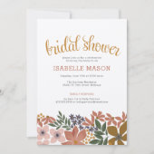 September Floral Bridal Shower Kaart (Voorkant)