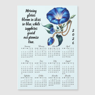 September Geboorte Bloem & Steen Kalender
