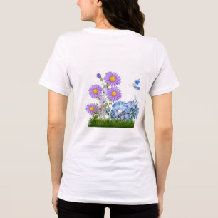 September Geboorte bloemen en steen Tri-Blend Shirt