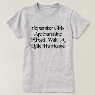 September Girls Sunshine gemengd met orkaan T-shirt