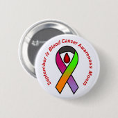 September is Bloedkanker Bewustmakingsmaand Button (Voorkant /achterkant)