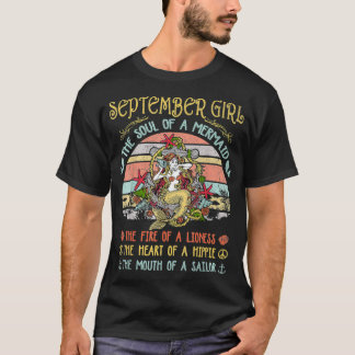 September is de sol van een Zeemeermin geboorte T-shirt
