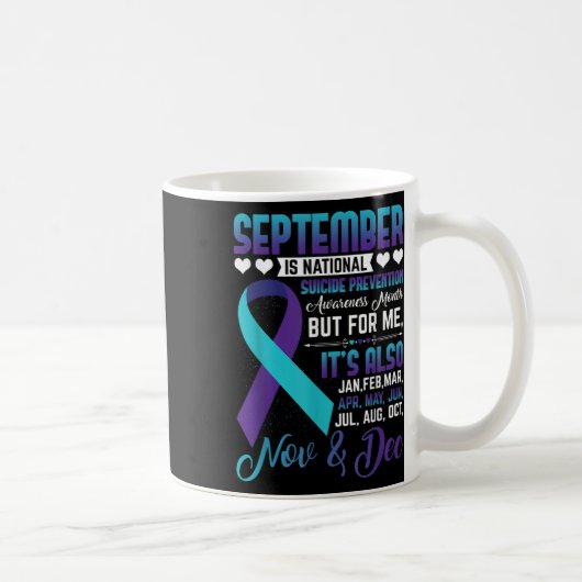 September is het nationale bewustzijn van zelfmoor koffiemok (Rechts)