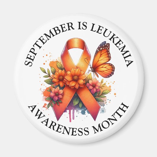September is Leukemia Awareness Month Magneet (Voorkant)