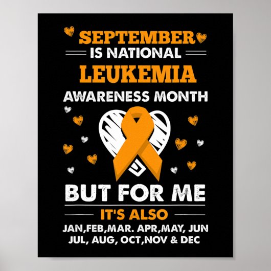 September is Leukemia Awareness Month Poster (Voorkant)