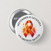 September is Leukemia Awareness Month Ronde Button 5,7 Cm (Voorkant /achterkant)
