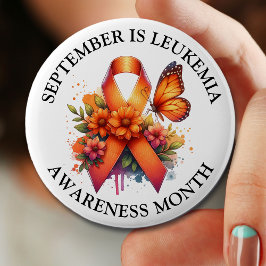September is Leukemia Awareness Month Ronde Button 5,7 Cm