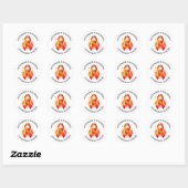 September is Leukemia Awareness Month Ronde Sticker (Vel)