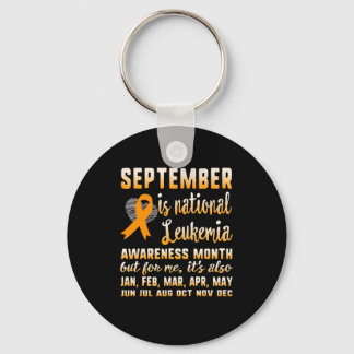 September is National Leukemia Awareness Month War Sleutelhanger