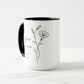 September Maid of Honor | Morning Glory Flower Mok (Voorkant links)