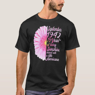 September meisje 1942 verjaardag voor haar t-shirt