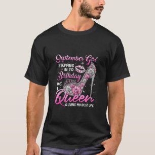September meisje steekt mijn verjaardag in als een t-shirt