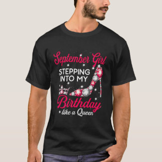 September meisje steekt mijn verjaardag in als een t-shirt