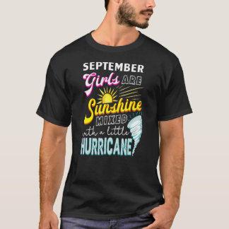 September meisjes zijn zonneschijn gemengd met een t-shirt