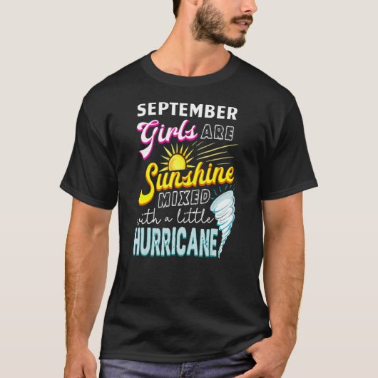 September meisjes zijn zonneschijn gemengd met een t-shirt (Voorkant)