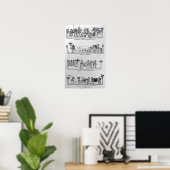 september, oktober, november en december poster (Thuiskantoor)