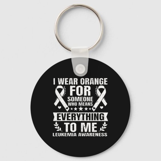 September Oranje leukemie bewustzijn Sleutelhanger (Voorkant)