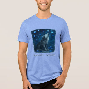 September Saffier – Hemelse Wolf Tri-Blend Shirt