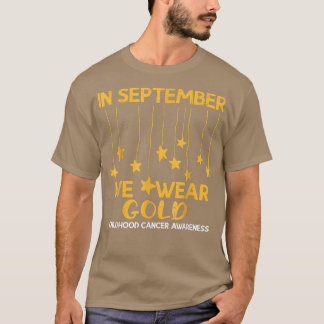 September We Draag Gold Childhood Cancer Awareness T-shirt