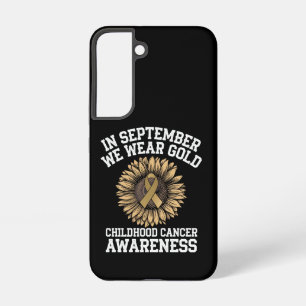 September We dragen goud Kinderkanker Bewustzijn Samsung Galaxy Hoesje