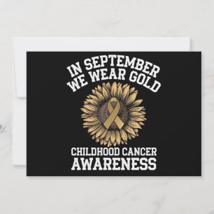 September We dragen goud Kinderkankerbewustzijn Kaart