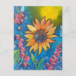 September Zonnebloem Briefkaart