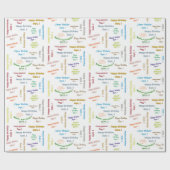 Septembre, 1er Anniversaire Papier Cadeau (Plat)