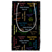 Septembre, 26 Anniversaire Sac cadeau (Devant)