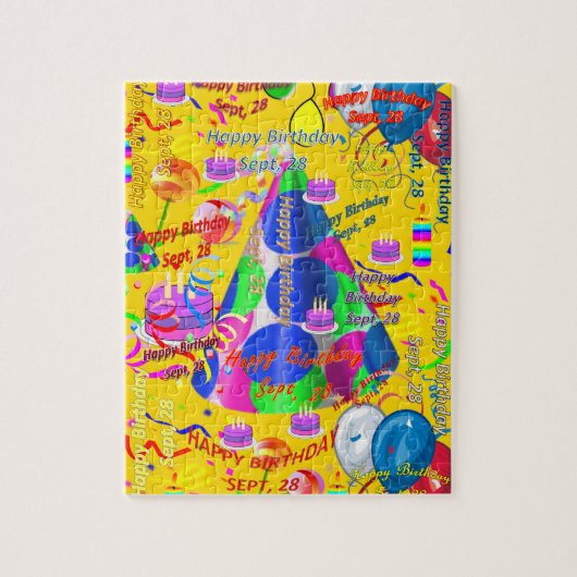 Septembre, 28 Anniversaire Jigsaw Puzzle (Vertical)