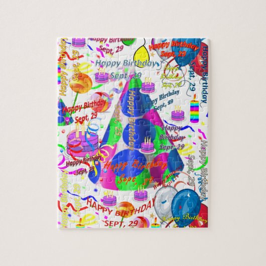 Septembre, 29 Anniversaire Jigsaw Puzzle (Vertical)