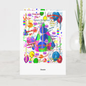 Septembre, 2 Anniversaire Carte de voeux pliée (Dos)