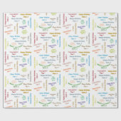 Septembre, 2 Anniversaire Papier Cadeau (Plat)