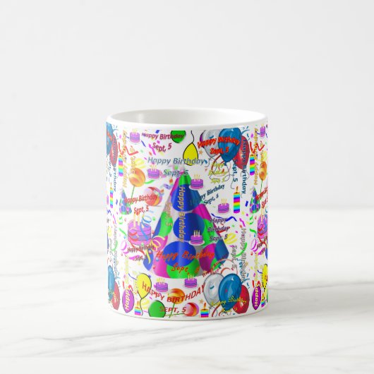 Septembre 5 Anniversaire Mug (Centre)