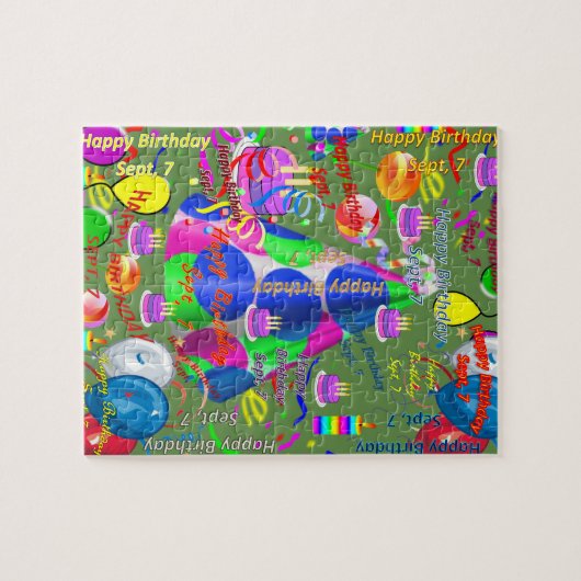 Septembre, 7 Anniversaire Jigsaw Puzzle (Horizontal)