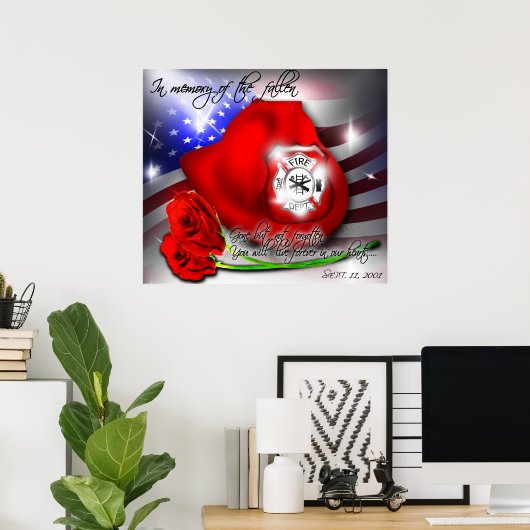 septembre 9/11 affiche commémorative Imprimer (Bureau à domicile)