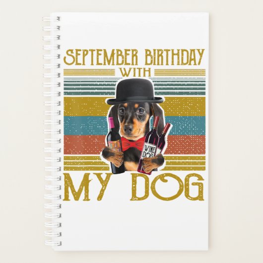 Septembre Anniversaire Avec Mon Chien Dachshund 20 (Devant)