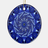 Septembre Anniversaire Sapphire Mandala Ornement (Gauche)