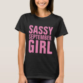 SEPTEMBRE ANNIVERSAIRE T-shirts FILLE (Devant)