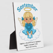 Septembre Anthstone Angel Blonde Plaque (Côté)