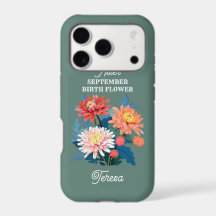 Septembre Fleur de naissance Nom personnalisé