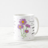 Septembre Mug Fleur de naissance avec sens Fleur (Devant droit)