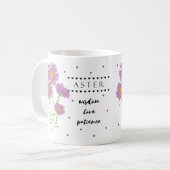 Septembre Mug Fleur de naissance avec sens Fleur (Devant gauche)