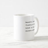 Septembre typographie de tasse de café feuilles po (Devant droit)