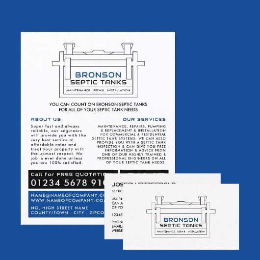 Septic Tank, Septic Company, Septic Engineer Flyer