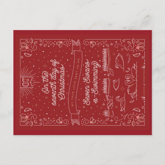 SEPTIÈME JOUR DE NOËL / Carte de Noël (Devant)