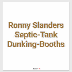 Septische-Tank Duik-Kraam Hankamer Artjunkhaus Yum Sticker