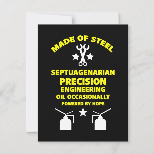 Septuagenarische verjaardag (Voorkant)