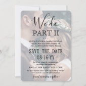 Sequel Wedding 2 Foto Overlay We doen deel II Save The Date (Voorkant)
