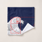 Séquence Fibonacci et la Grande Vague (Gant de toilette)